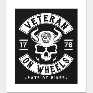 BIKER, VETERAN BIKER, PATRIOT Posters and Art